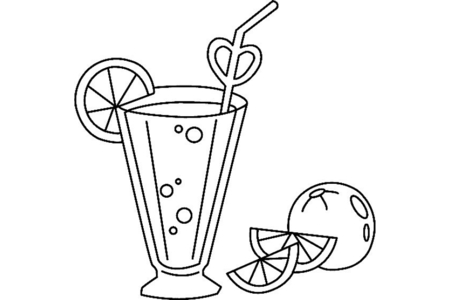 Coloriage Cocktail 01 – 10doigts.fr